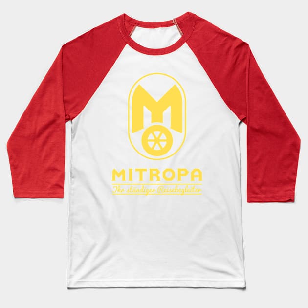 Mitropa logo - your constant travel companion (yellow) Baseball T-Shirt by GetThatCar